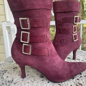 Worthington Burgundy Suede Boots